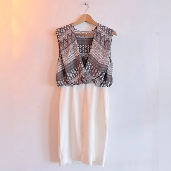 L’AGENCE Patterned Top Pencil Skirt Dress - Picture 1 of 5